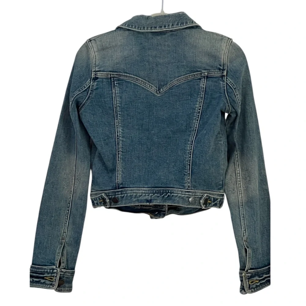 Abercrombie & Fitch Vintage 92 Distressed Jean Jacket Size S - Picture 2 of 8